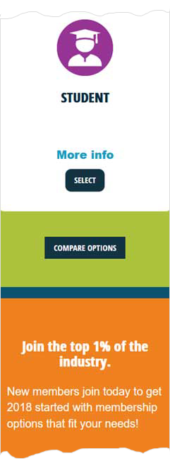 IEEE Computer Society landing page for membership options, mobile