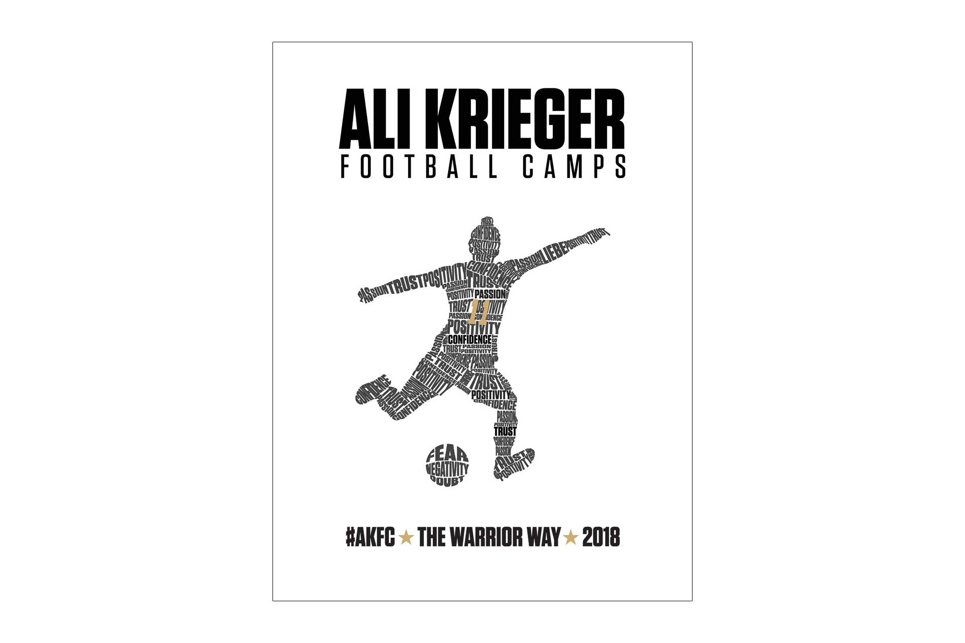 2018 Ali Krieger Football Camps Poster